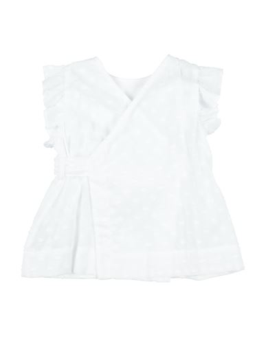 Shop Il Gufo Toddler Girl Top White Size 6 Cotton
