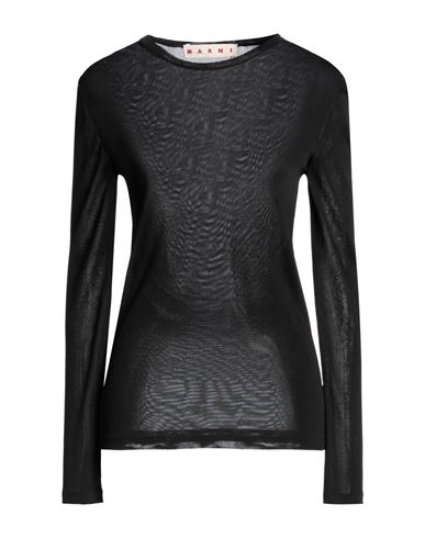 Shop Marni Woman T-shirt Black Size 8 Viscose