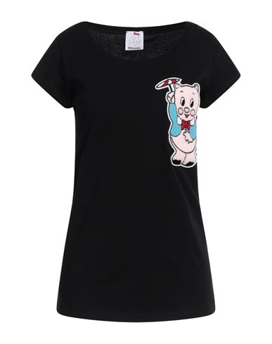 Ultràchic Ultra'chic Woman T-shirt Black Size L Cotton, Elastane