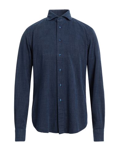 Shop Rossi Man Shirt Slate Blue Size 16 ½ Cotton