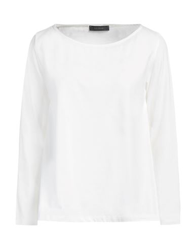 Shop Neirami Woman T-shirt White Size L Cotton, Elastane