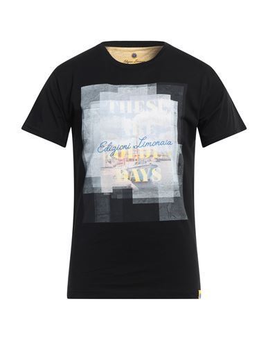 Shop Edizioni Limonaia Man T-shirt Black Size L Cotton