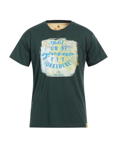 Shop Edizioni Limonaia Man T-shirt Emerald Green Size L Cotton