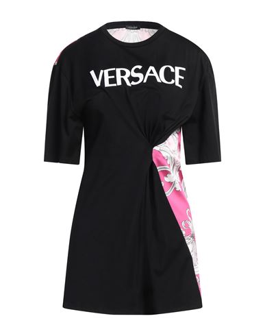 Shop Versace Woman T-shirt Black Size 2 Cotton, Polyester