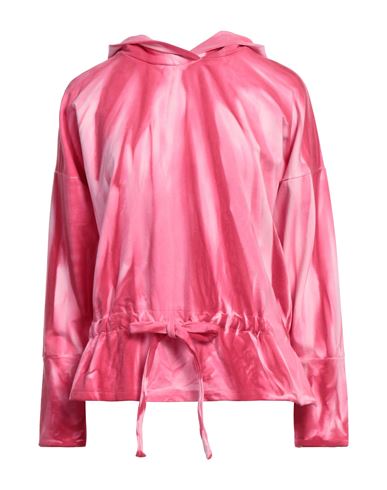 Shop Majestic Filatures Woman Sweatshirt Fuchsia Size M Cotton, Elastane In Pink