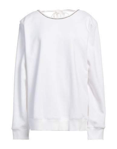 Shop Gina Gorgeous Woman Sweatshirt White Size M Cotton, Polyester