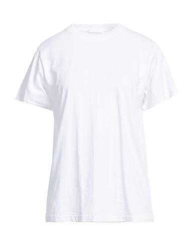 Shop Chloé Woman T-shirt White Size M Cotton, Elastane