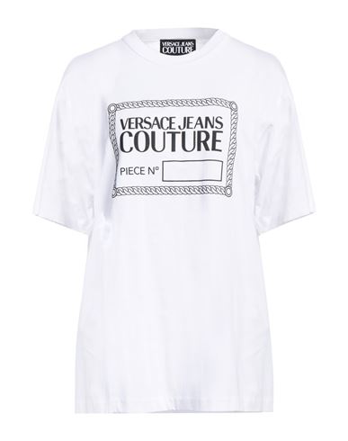 Shop Versace Jeans Couture Man T-shirt White Size 3xl Cotton