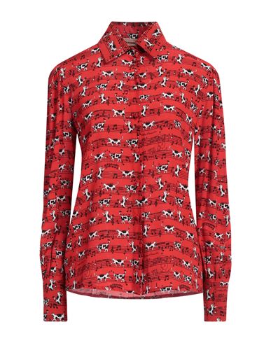Shop Alessandro Enriquez Woman Shirt Red Size 4 Viscose