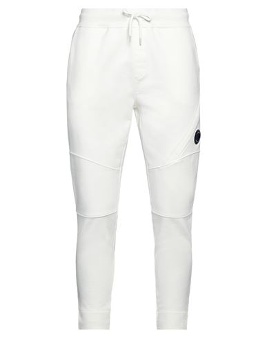 Shop Emporio Armani For C. P. Company Man Pants Ivory Size Xxl Cotton In White
