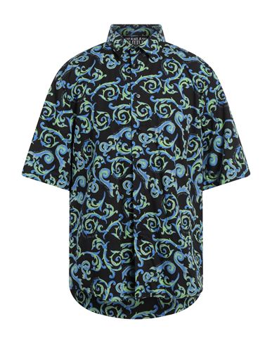 Shop Versace Jeans Couture Man Shirt Green Size 40 Cotton