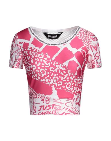 Shop Just Cavalli Woman T-shirt Fuchsia Size S Polyamide, Elastane, Polyester In Pink