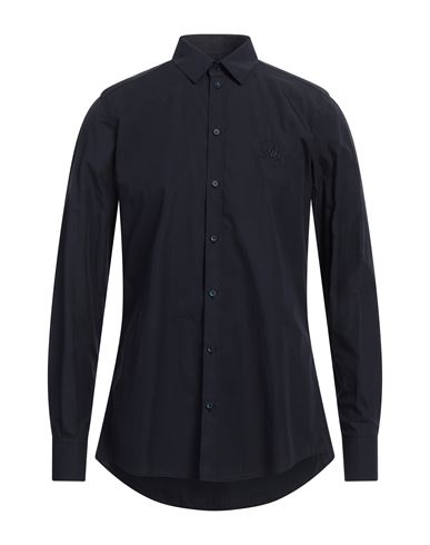Shop Dolce & Gabbana Man Shirt Midnight Blue Size 15 ¾ Cotton