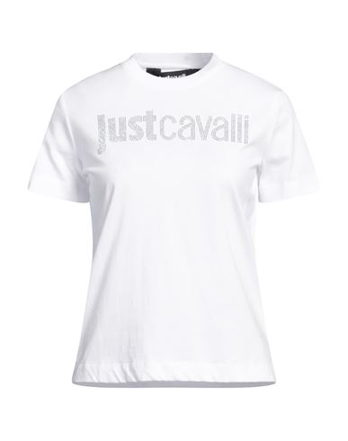Shop Just Cavalli Woman T-shirt White Size Xl Cotton