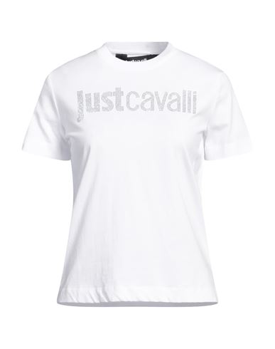 Just Cavalli Crystal-embellished T-shirt In White