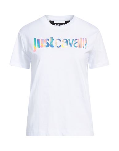 Shop Just Cavalli Woman T-shirt White Size S Cotton