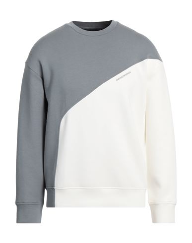 Emporio Armani Man Sweatshirt Grey Size M Cotton, Polyester, Elastane
