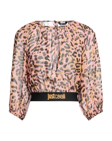 Shop Just Cavalli Woman Top Pink Size 4 Polyester