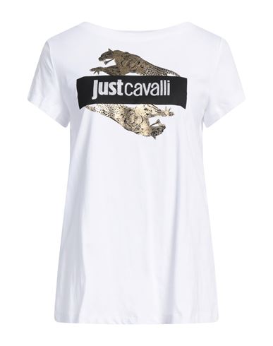 Shop Just Cavalli Woman T-shirt White Size Xl Cotton