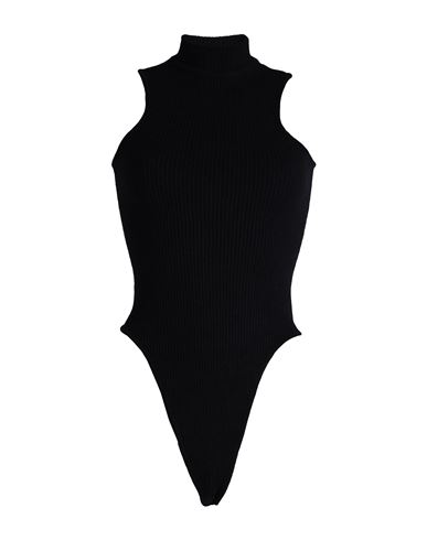 Shop A Paper Kid Woman Bodysuit Black Size M Viscose, Polyester, Polyamide
