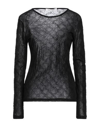 Shop Trussardi Woman T-shirt Black Size L Polyamide
