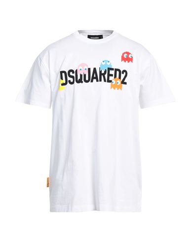Dsquared2 Man T-shirt White Size L Cotton In White