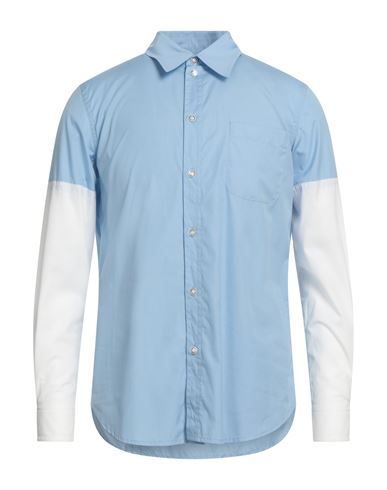 Shop Marni Man Shirt Sky Blue Size 15 ¾ Cotton