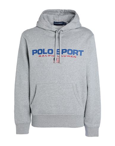 Shop Polo Ralph Lauren Polo Sport Ralph Lauren Man Sweatshirt Grey Size L Cotton, Recycled Polyester