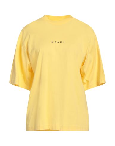 Marni Woman T-shirt Yellow Size 2 Cotton