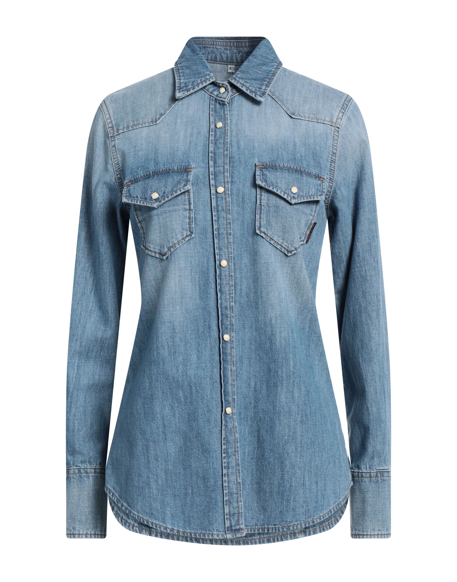 MOORER MOORER ΜΠΛΟΥΖΑΚΙΑ Πουκάμισο denim