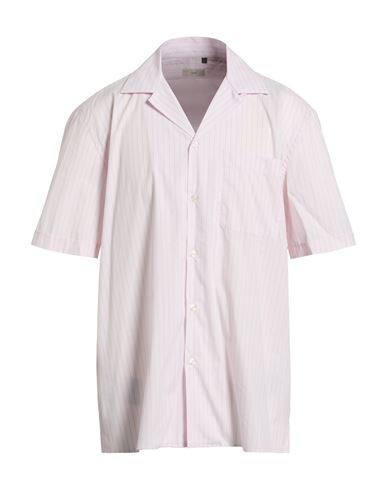 Liu •jo Man Man Shirt Light Pink Size L Cotton, Nylon, Elastane In Pink
