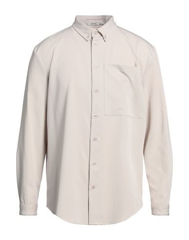 Shop Imperial Man Shirt Light Grey Size Xl Polyester, Viscose, Elastane