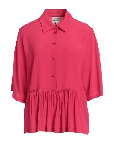 Semicouture Woman Top Fuchsia Size 6 Acetate, Silk In Pink