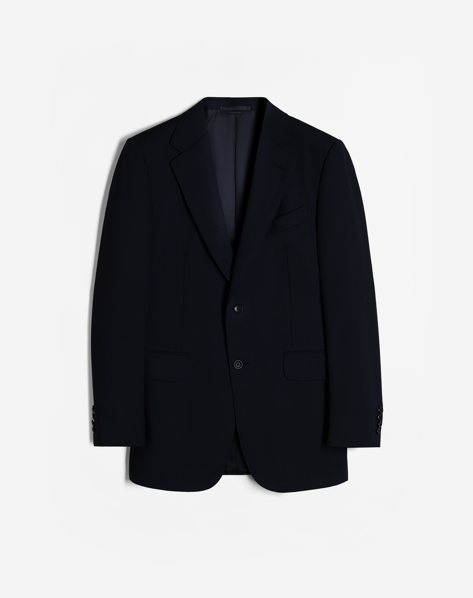 Shop Dunhill Belgravia Wool High Twist Jacket In Blue