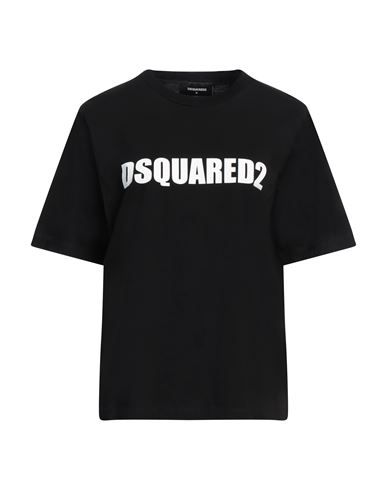 Dsquared2 Logo Printed Pattern T-shirt In Black