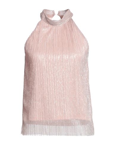 Shop Vanessa Scott Woman Top Blush Size S Polyester, Lurex In Pink