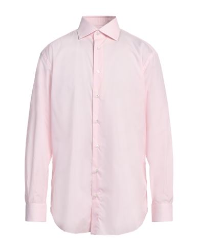 Shop Brioni Man Shirt Light Pink Size 16 ½ Cotton