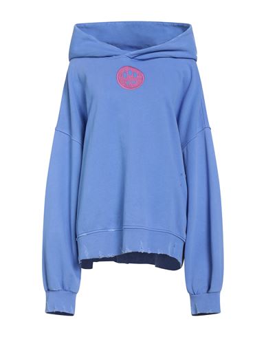 Barrow Woman Sweatshirt Slate Blue Size M Cotton In Blue
