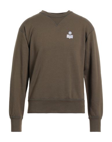 Shop Isabel Marant Man Sweatshirt Military Green Size M Cotton, Polyester, Polyamide