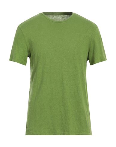 Majestic Filatures Man T-shirt Acid Green Size M Linen, Elastane