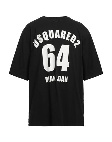 Dsquared2 Man T-shirt Black Size L Cotton