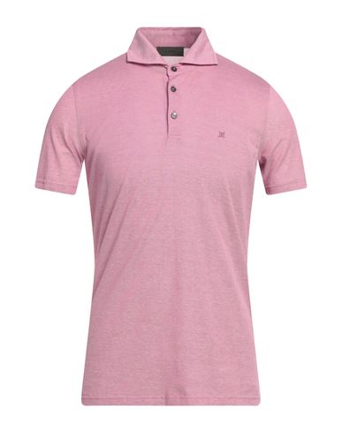 Shop Ferrante Man Polo Shirt Pink Size 38 Cotton