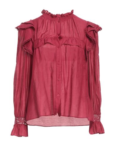 Marant Etoile Marant Étoile Woman Shirt Garnet Size 10 Cotton, Viscose In Red