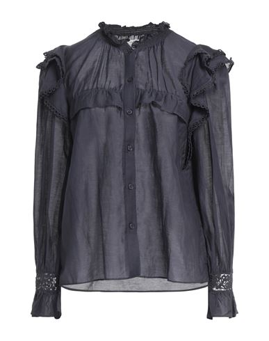 Isabel Marant Étoile Marant Étoile Woman Shirt Midnight Blue Size 10 Cotton, Viscose