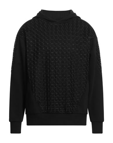 Emporio Armani Man Sweatshirt Black Size L Cotton, Polyester, Elastane