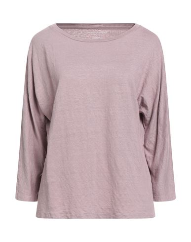 Majestic Filatures Woman T-shirt Pink Size 2 Linen, Elastane
