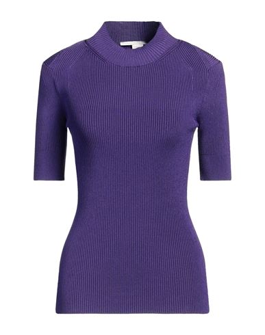 Shop Stella Mccartney Woman T-shirt Purple Size S Viscose, Polyamide, Elastane
