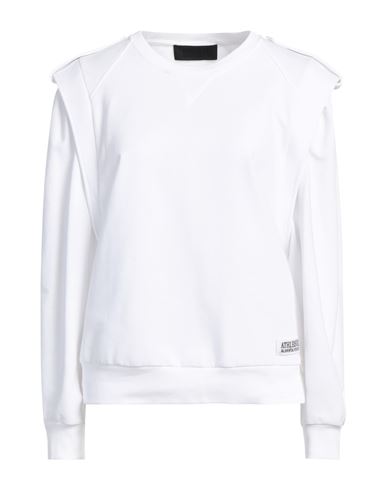 Alberta Ferretti Woman Sweatshirt White Size 8 Cotton, Elastane