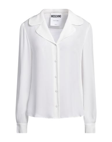 Shop Moschino Woman Shirt White Size 10 Silk