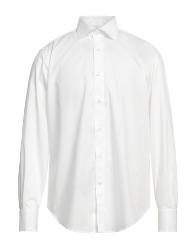 Shop Thomas Reed Man Shirt White Size 17 ½ Cotton, Elastane